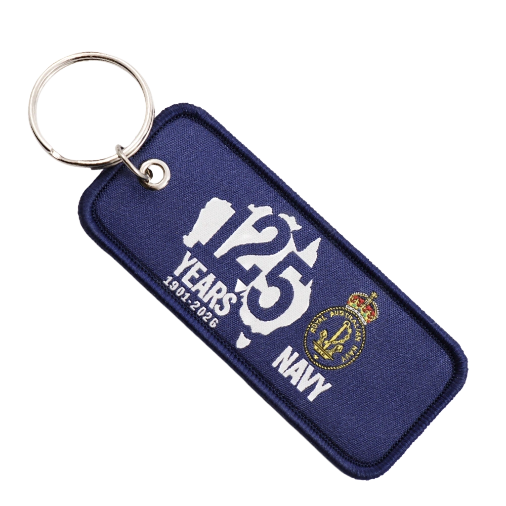 Royal Australian Navy Red Annodised LED Key Ring Torch